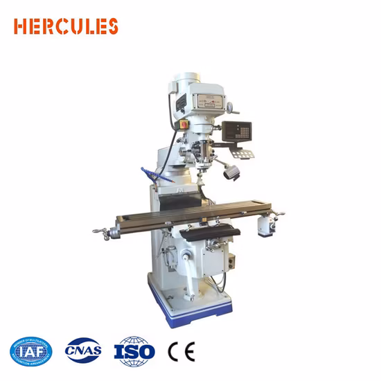 Fresadora vertical tipo torreta M4 para metal, husillo de Taiwán